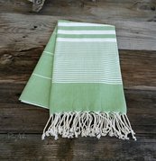 Apple Green Turkish beach towel