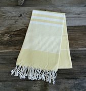 Yellow Turkish beach towel